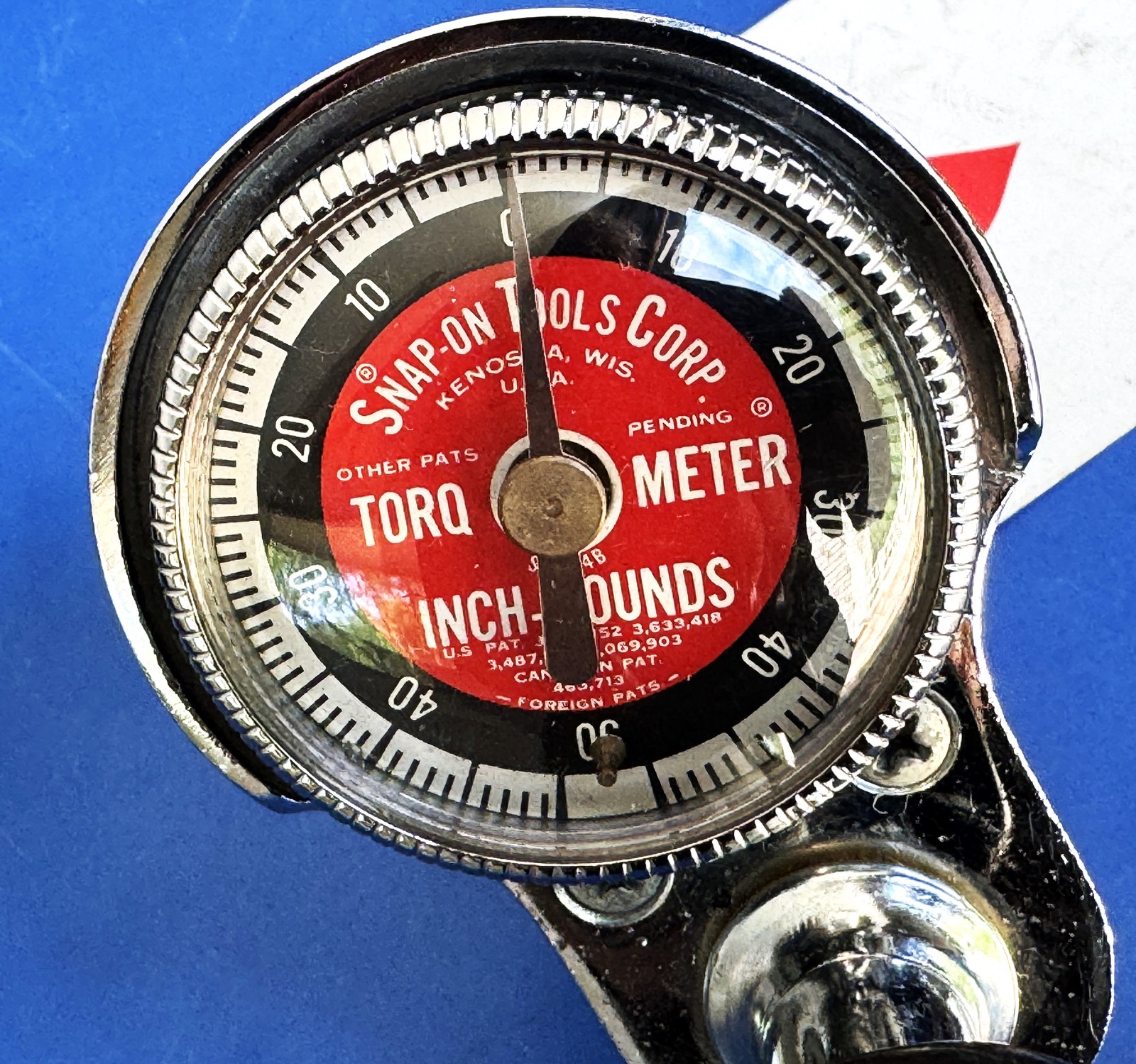 Snap-on 1/4″ Drive Dial US Basic Torque Driver Wrench Torqometer 50 inlb TQS4