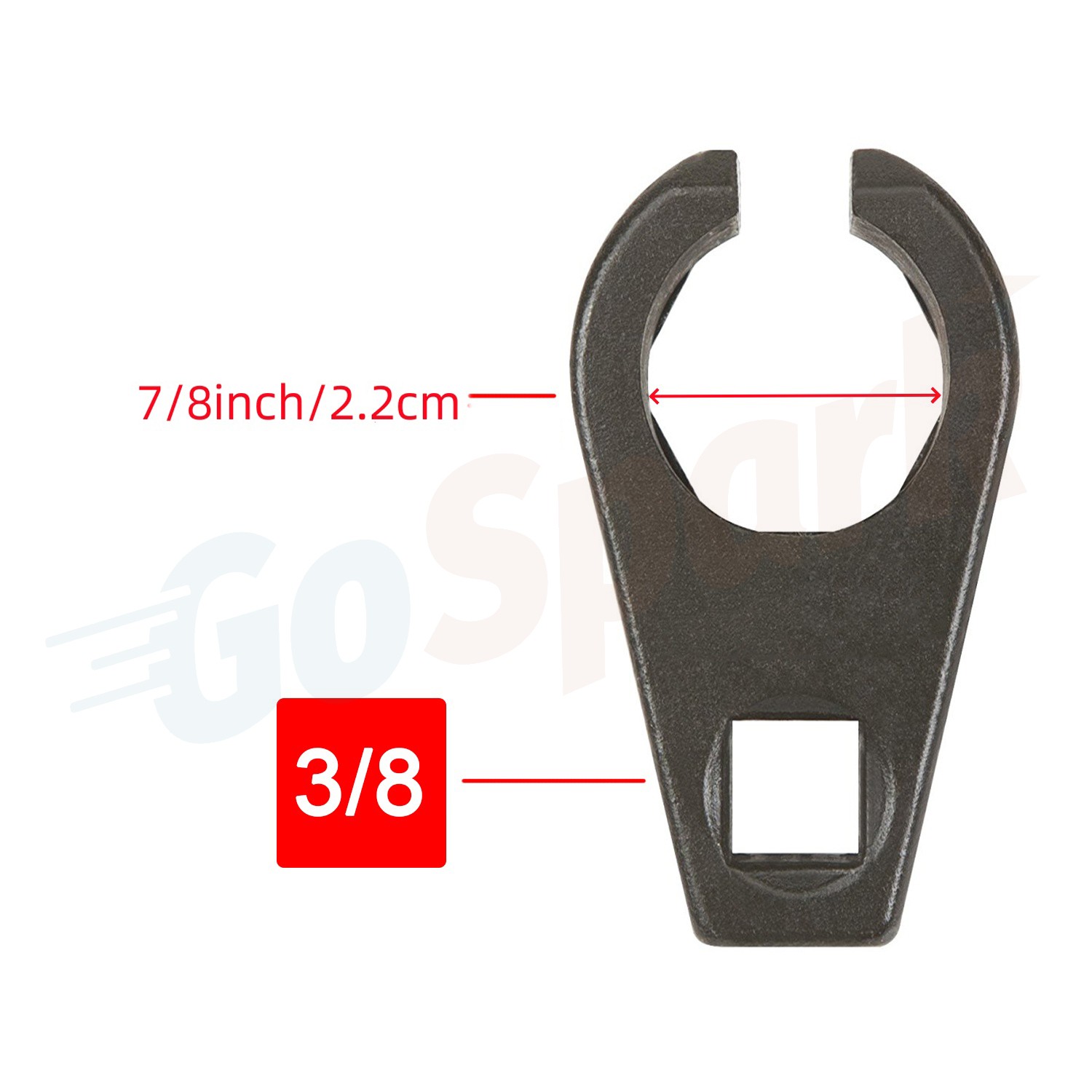 7/8-In 22mm Offset Oxygen Sensor 02 O2 Socket Wrench Removal Tool Drive 3/8″