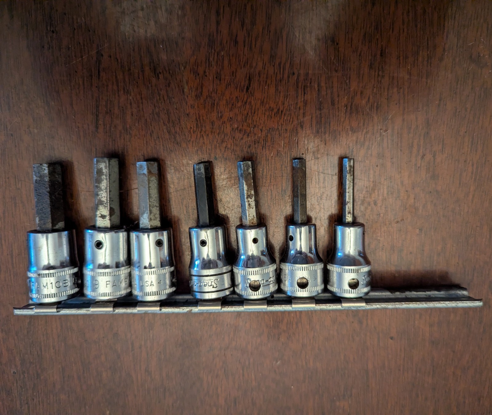 Snap On 3/8″ Drive Metric Hex Bit Socket Set 4-10mm 207EFAMY