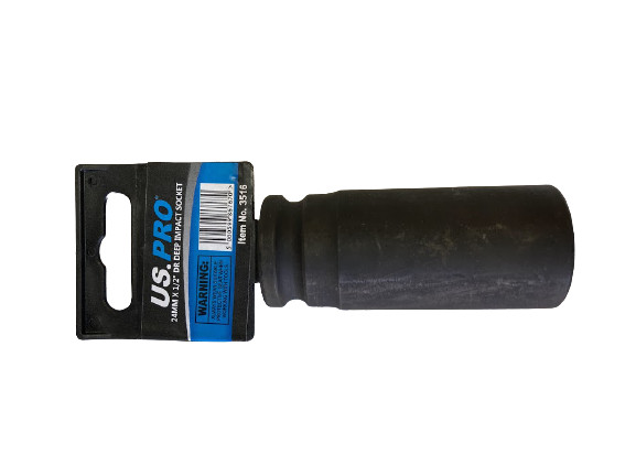 US PRO 24mm 1/2 Drive Impact Socket 6 Point Deep Metric 78MM Long Tool 3516