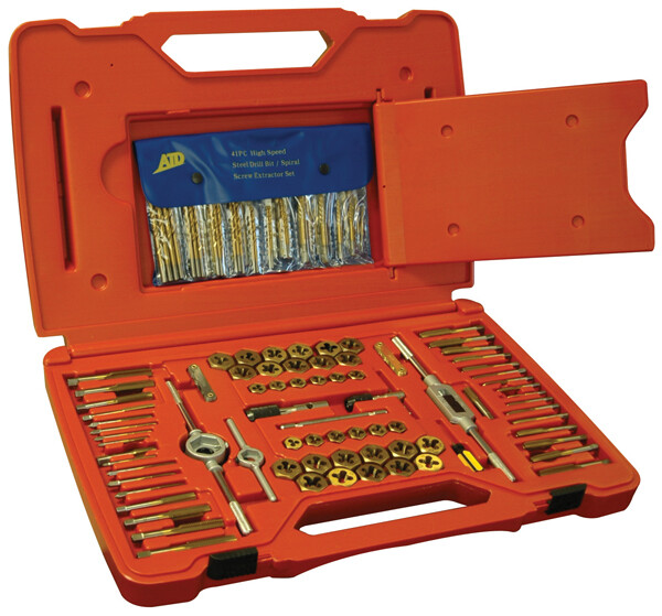 ATD 117pc Machine Screw, Metric & SAE Master Tap and Die Set w/ drill bits #277
