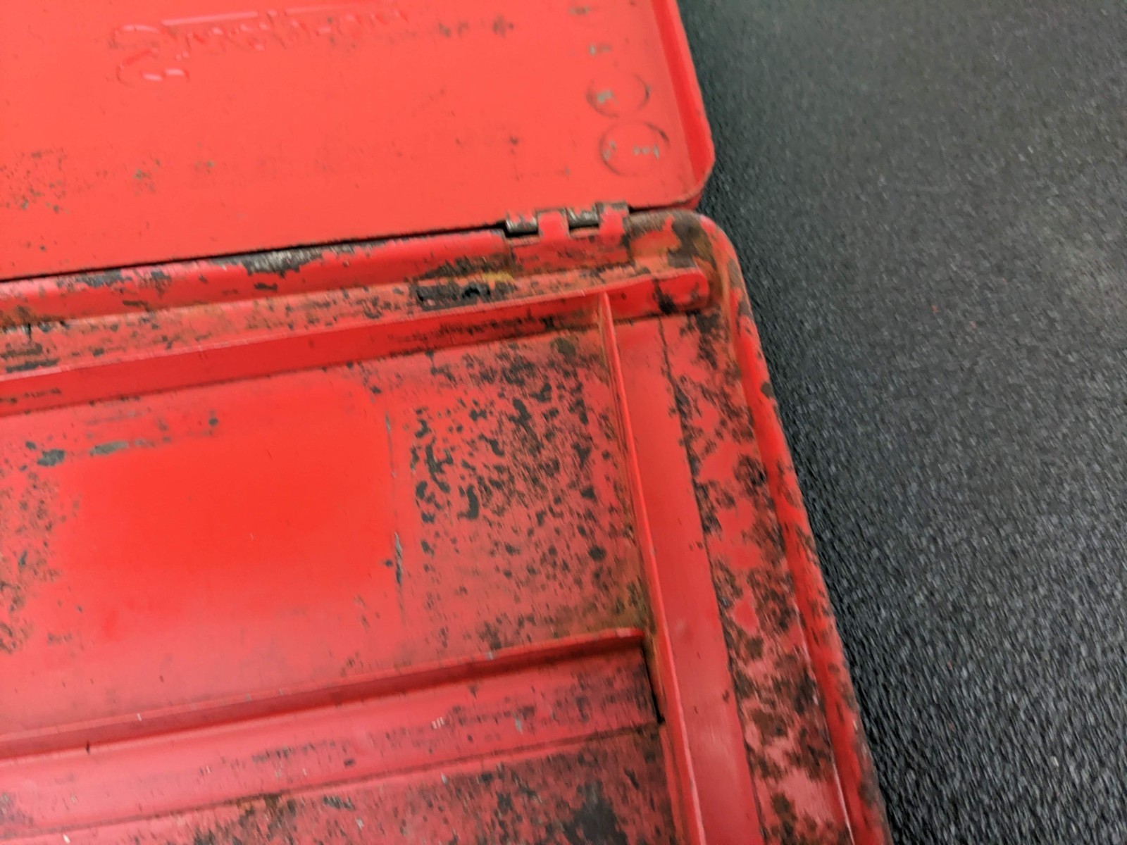 #bp277 Snap On KRA-275 Tool Box Red Metal Case for 1/4″ Drive Socket Set