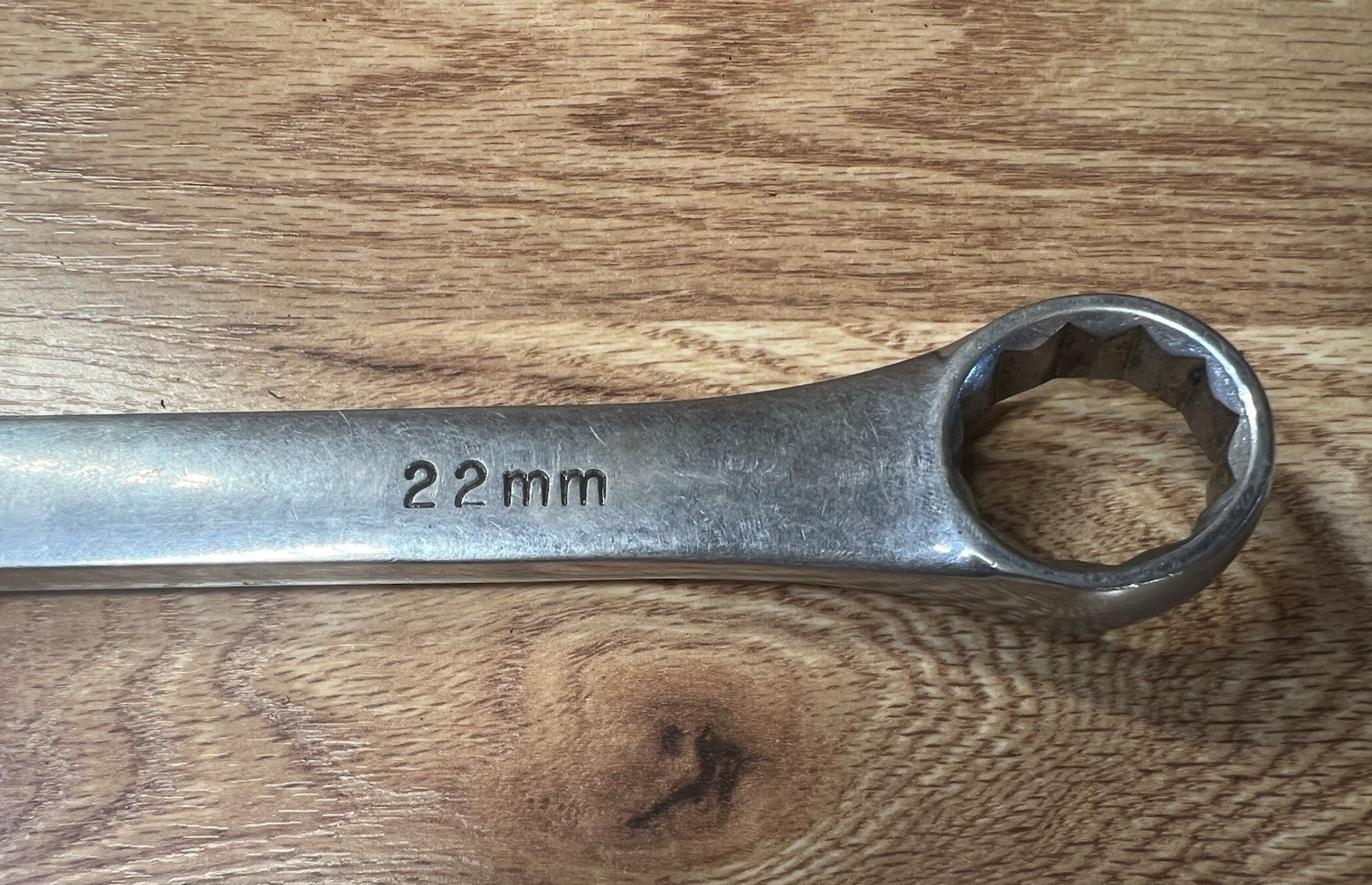 SK Tools 88322 22 mm – 12 point Metric Chrome Combination Wrench Made in USA
