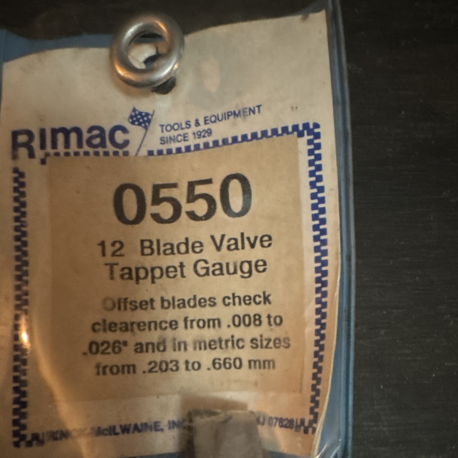 12blade Valve Tappet Gauge