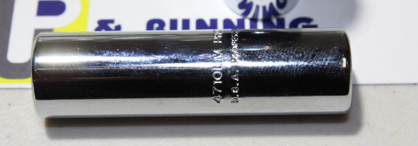 Lot of 2 Pcs, NOS Proto 10mm Socket 6pt deep, 1/4″ Drive Chrome