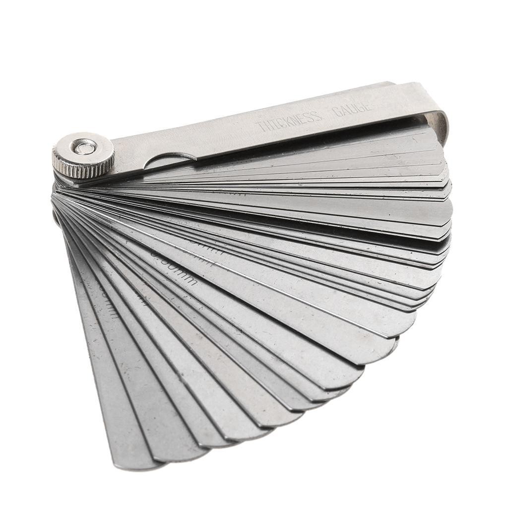 Metric Thickness Manganese Steel Feeler Gage Gauge 0.02-1.00mm