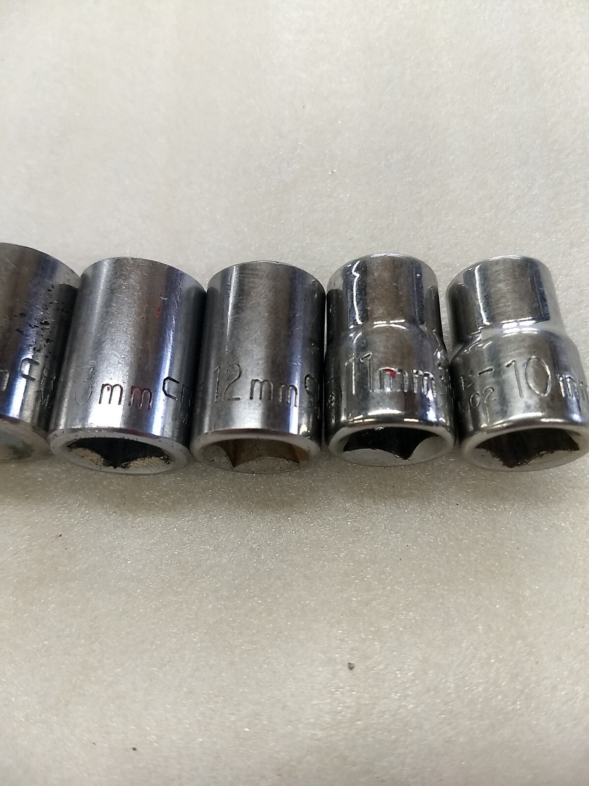 Craftsman USA EE Series 8pc. 3/8dr. 12pt. Metric Socket Set 10mm-19mm No 16 & 18