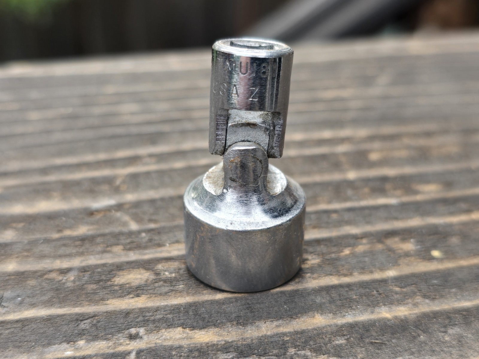 Snap-On 1/4” Dr. 9/16” 12 Point Shallow Swivel Socket TMU181 1962