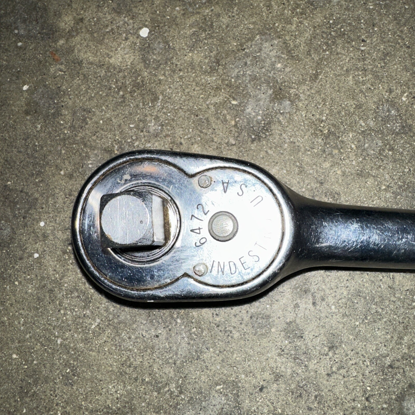 Vintage Indestro 1/2″ Socket Wrench #66472 USA No quick release.