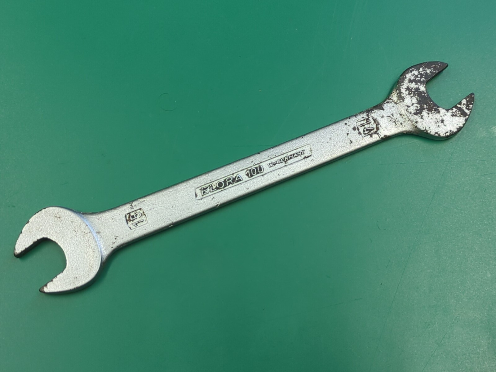 Vintage Elora No100 14mm x 15mm open Ended Spanner Made In West Germany