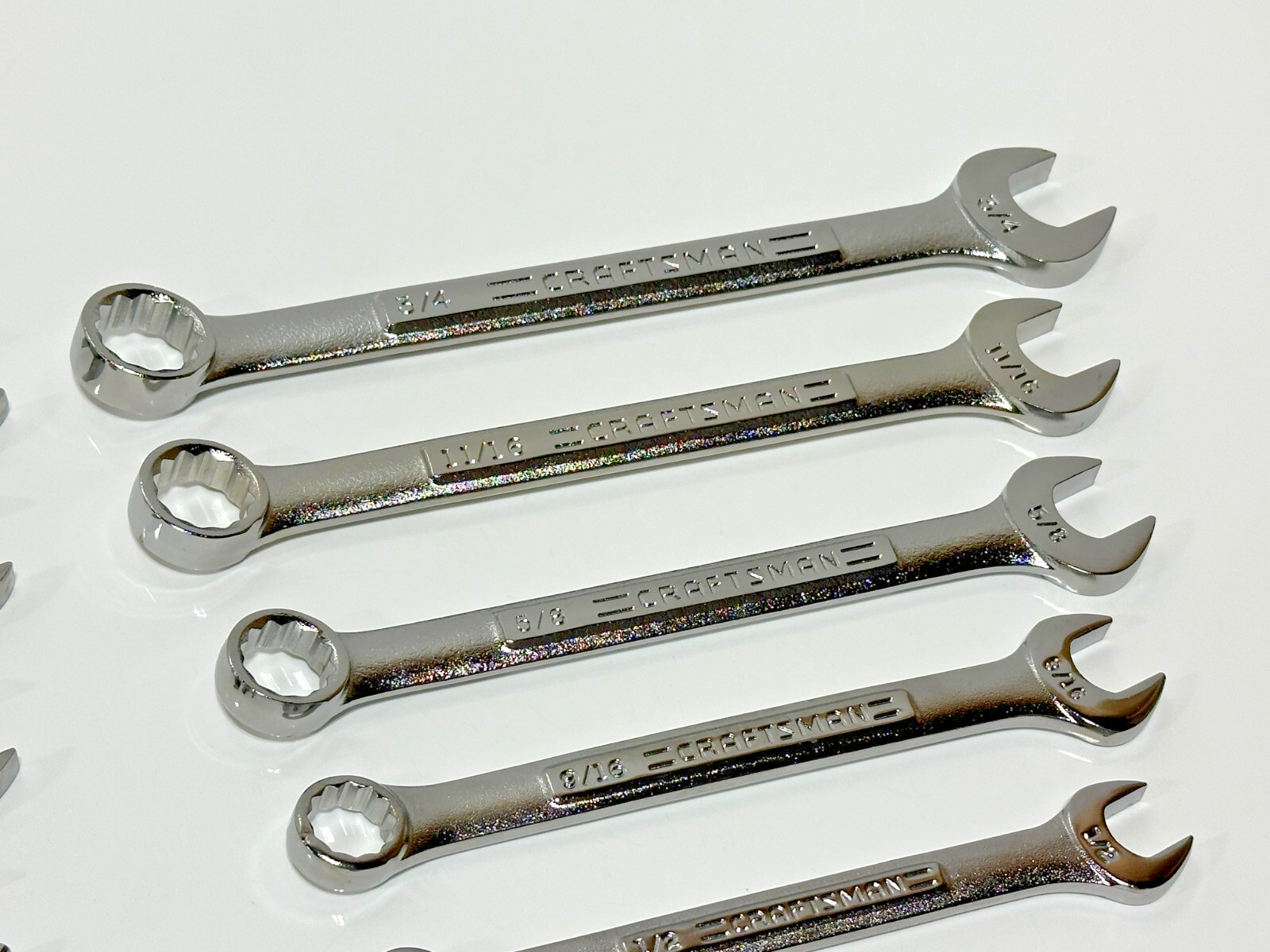🇺🇸 Craftsman USA VA 18pc SAE 1/4-3/4 Metric 9-17mm Combination Wrench Set, NOS