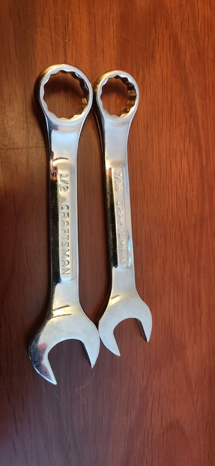 Craftsman VV USA Stubby Vintage 7 Piece SAE Combination Wrench Set Standard 12pt