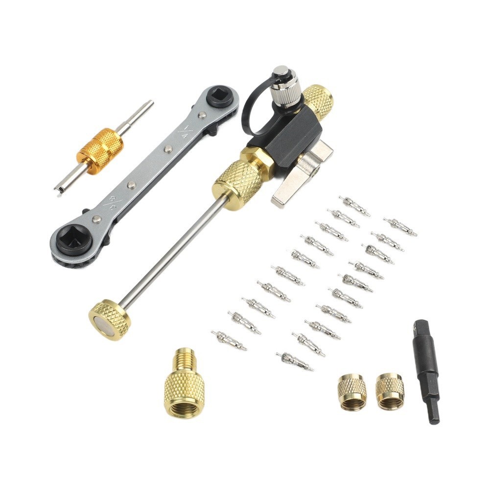 Brass and Stainless Steel Valve Core Remover Tool for Refrigeration Systems