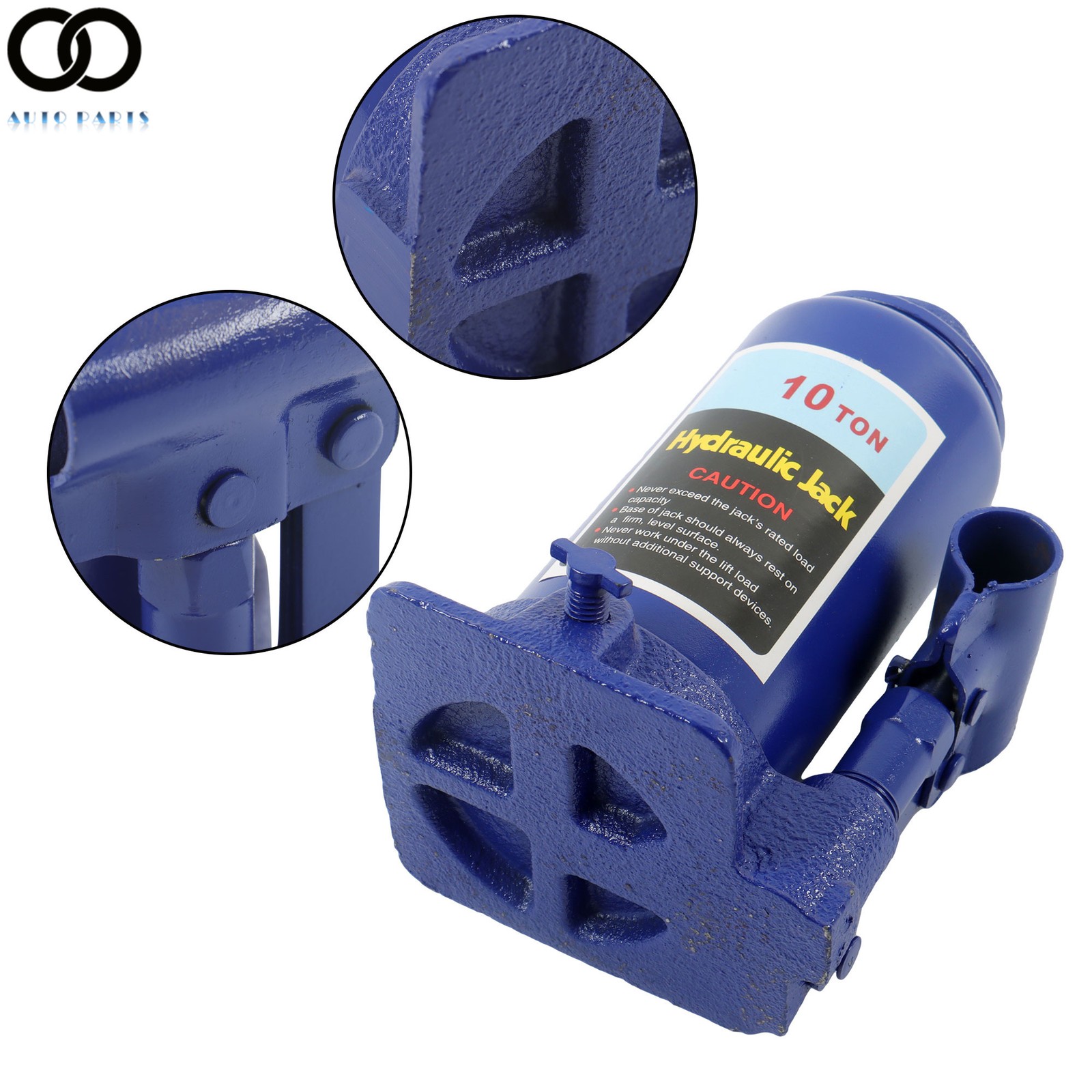 10 Ton 20000 LBS Welded Hydraulic Car Bottle Jack For Auto Repair and House Lift