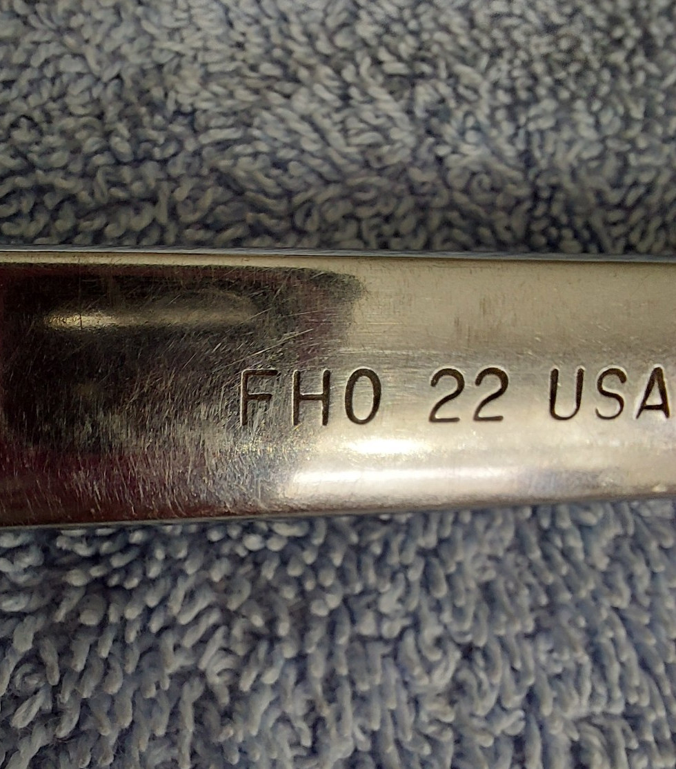 Vtg Snap-on X-22 11/16″ Flex Head Combination Wrench USA PAT 3273430 12 Point