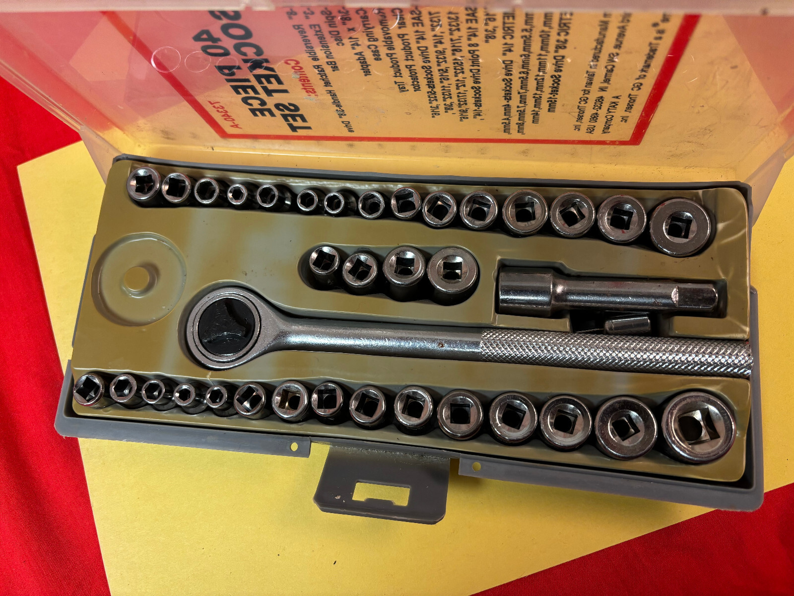 40 Piece Thorsen Socket Set w/Case PLUS 73 Multiple Mfg. Assorted Sockets