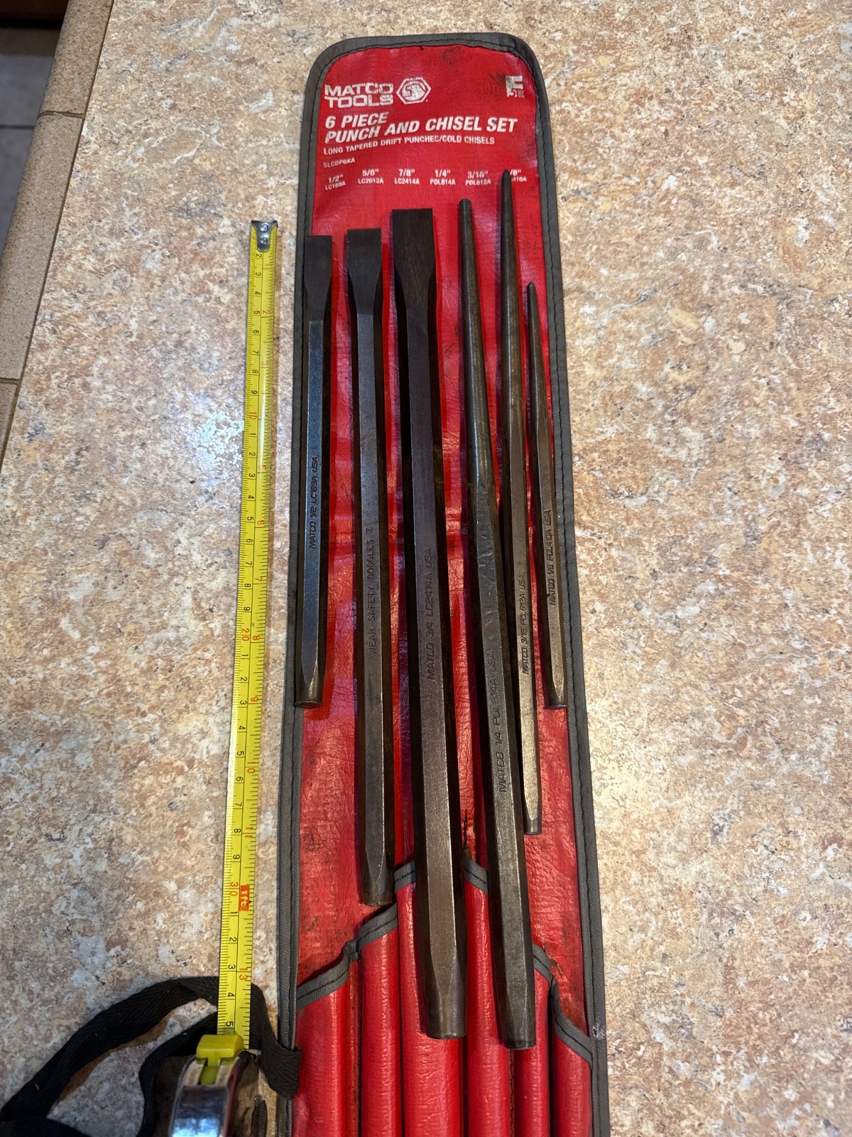 Matco 6 Piece Punch And Chisel Set Long Tapered Drift Punches SLCDP6KA