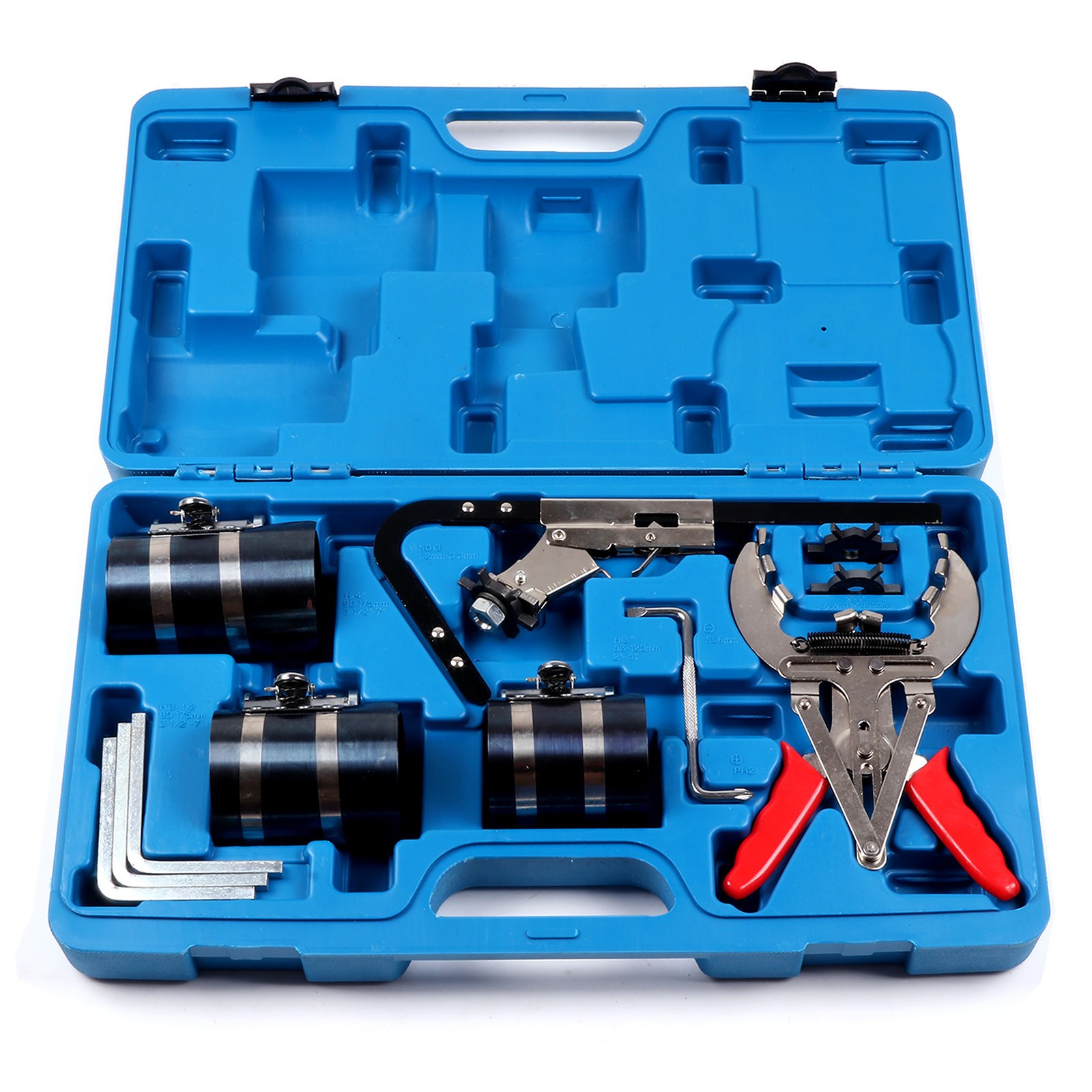 With Ring Expander, Ring Groove Cleaner Engine Piston Ring Service Tool Kit