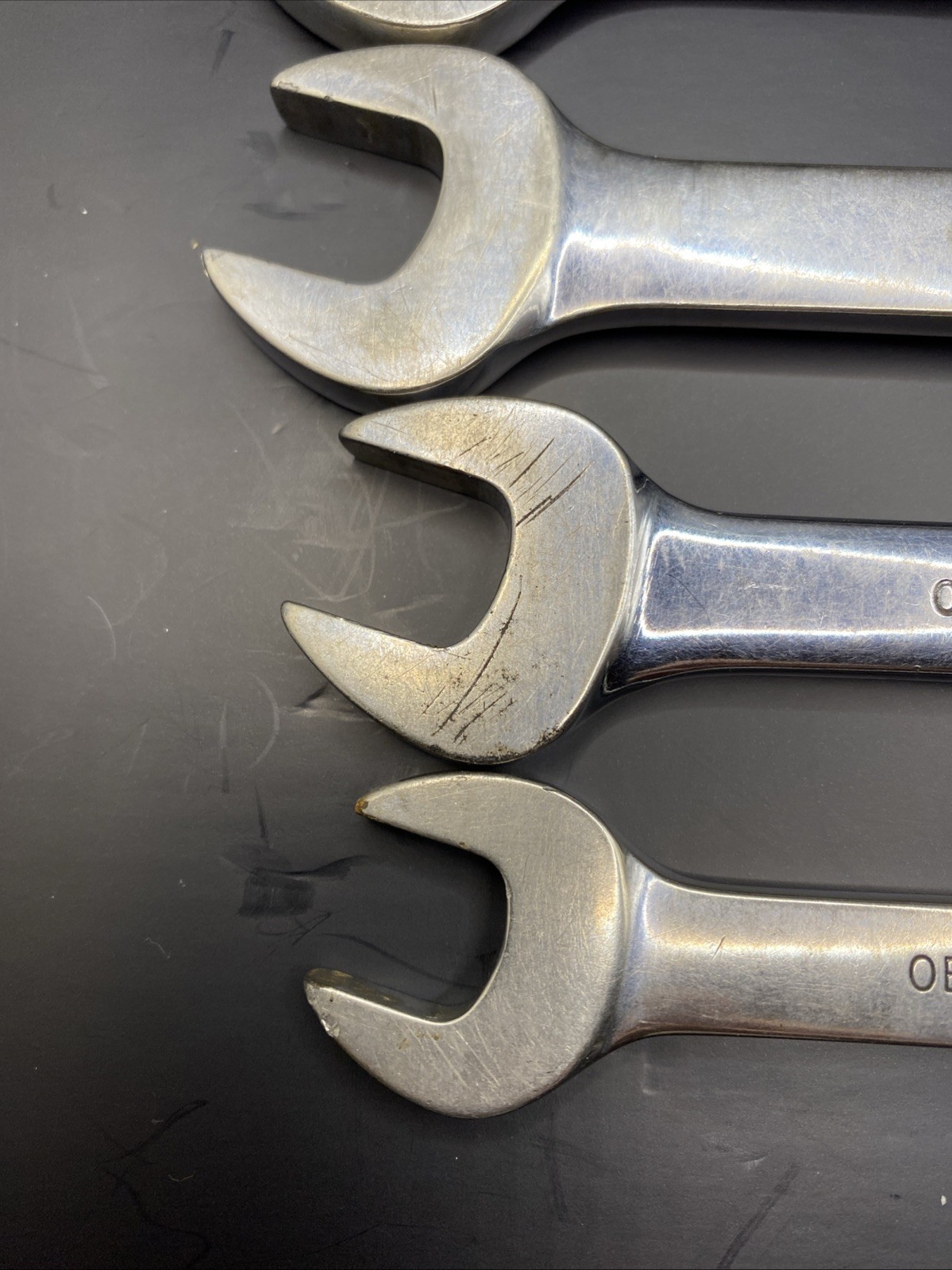 Snap-on Tools OEX160-240 12 Point SAE Short Combination Wrench Chrome USA NICE!