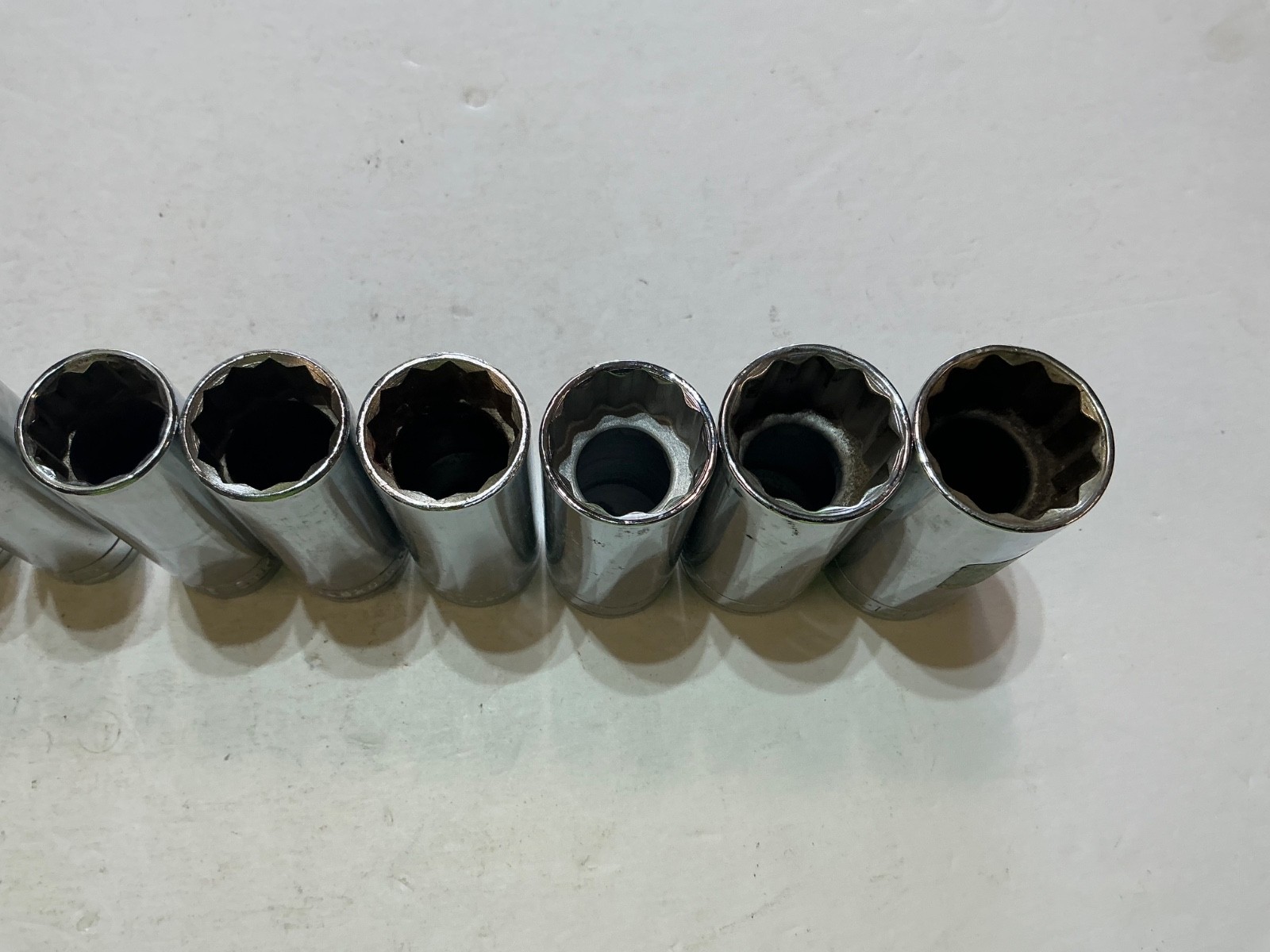S-K tools 11 pc 1/2″ drive deep SAE set 12 pt 1/2″-1 1/8″ USA made