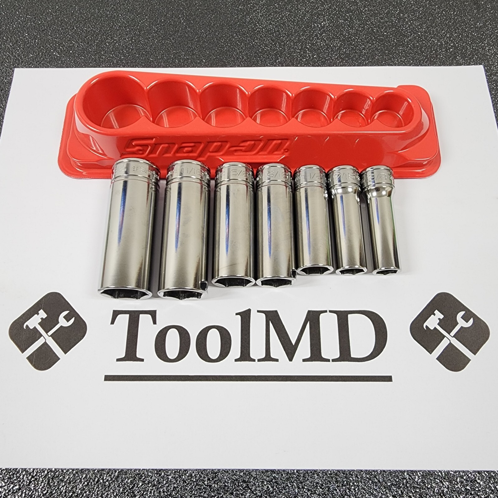 Snap-on Tools USA NEW 7pc 3/8″ Drive SAE 6-Point Deep Chrome Socket Set 207SFSY