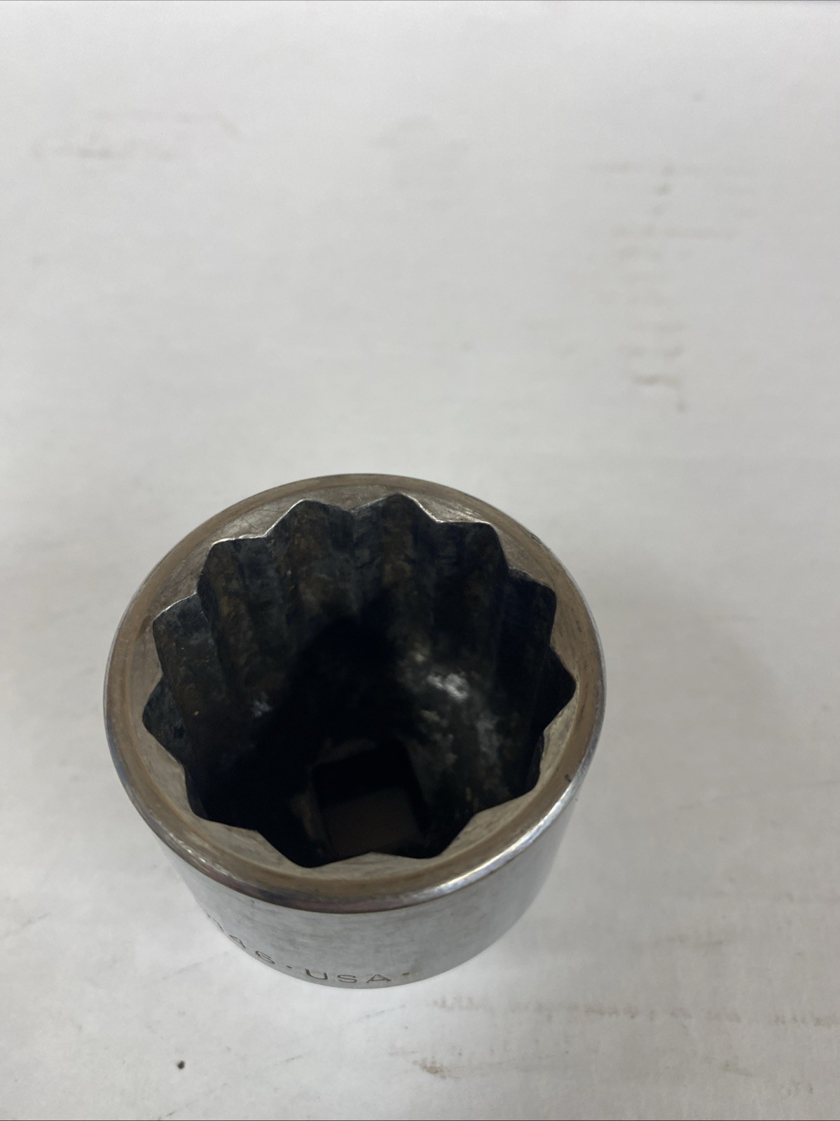 SK Used 1 7/16 1/2 Drive Chrome 12 Point Socket