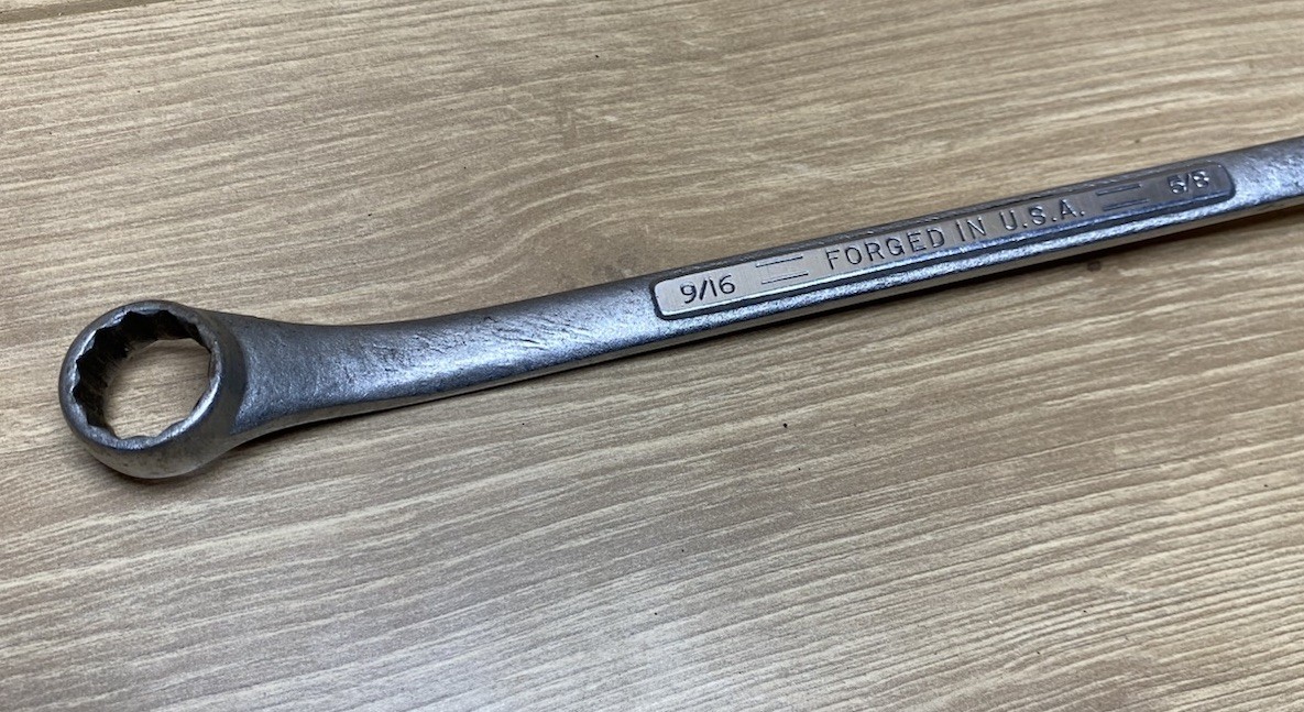 Vintage Craftsman SAE Box End Wrench 9/16” x 5/8” Forged in USA 12pt.