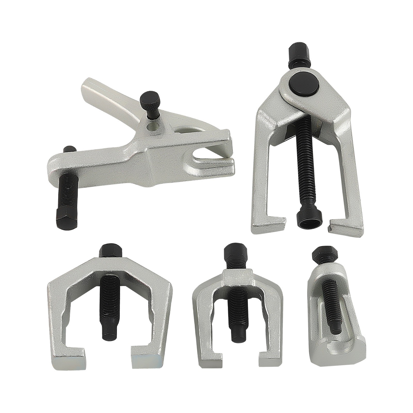 5 Piece Front End Service Tool Tie Rod Puller Pitman Arm Screw/Press-Out Remover