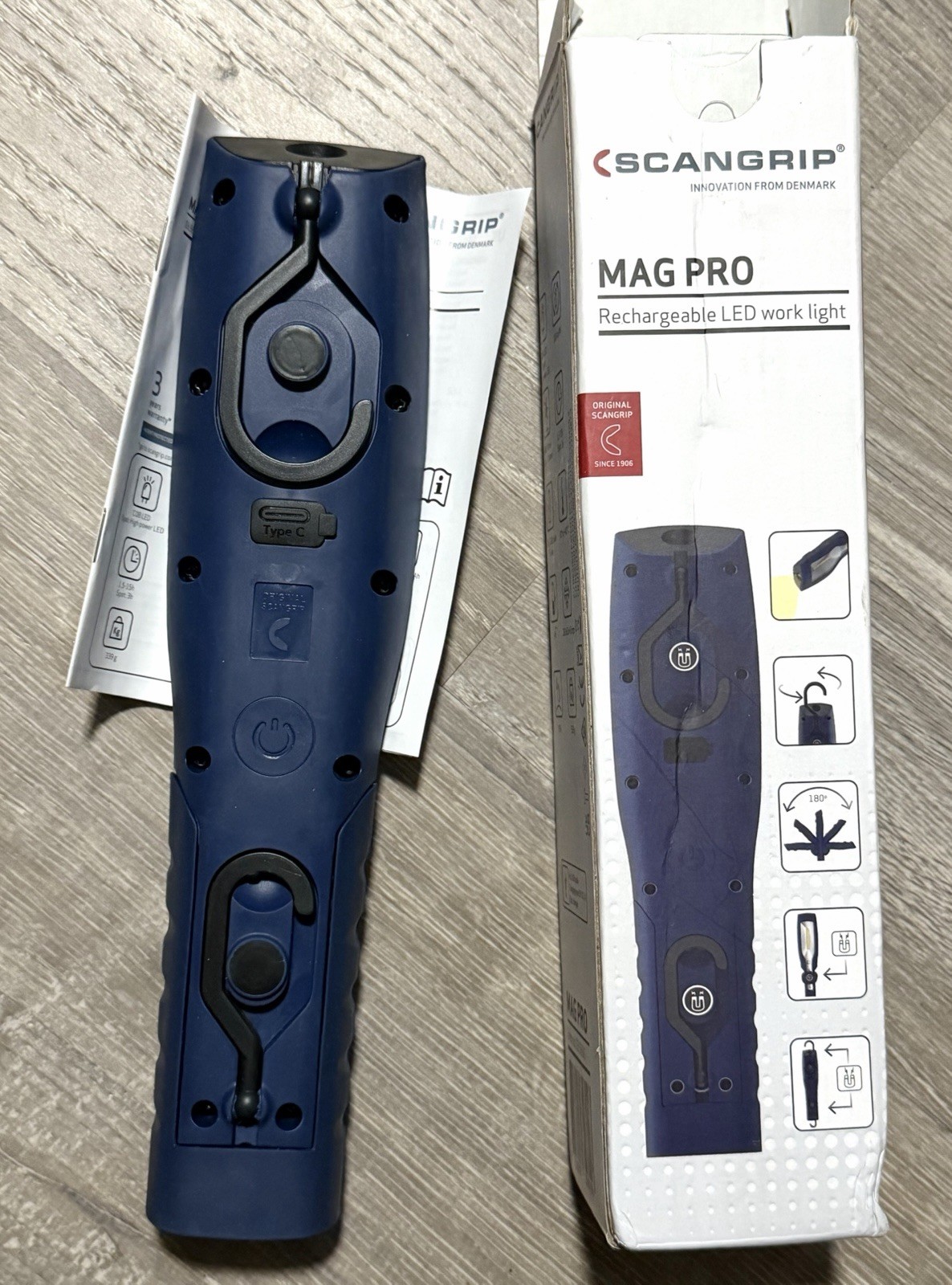 Scangrip Mag Pro Hand Lamp LED 600 Lumen Light High Peformance Adjustable Bright