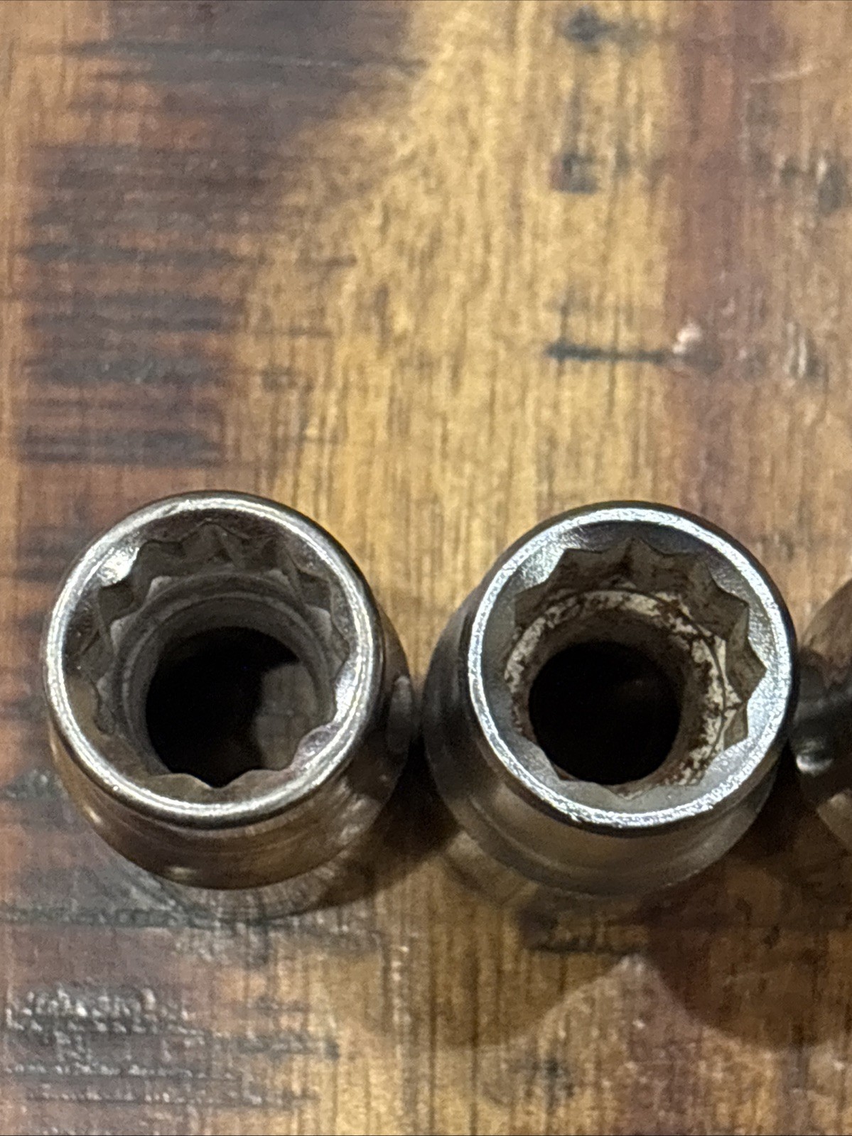 Craftsman 1/2” Shallow Sockets 8 Piece 1/2” Drive 6 Point & 12 Point USA SAE VGC