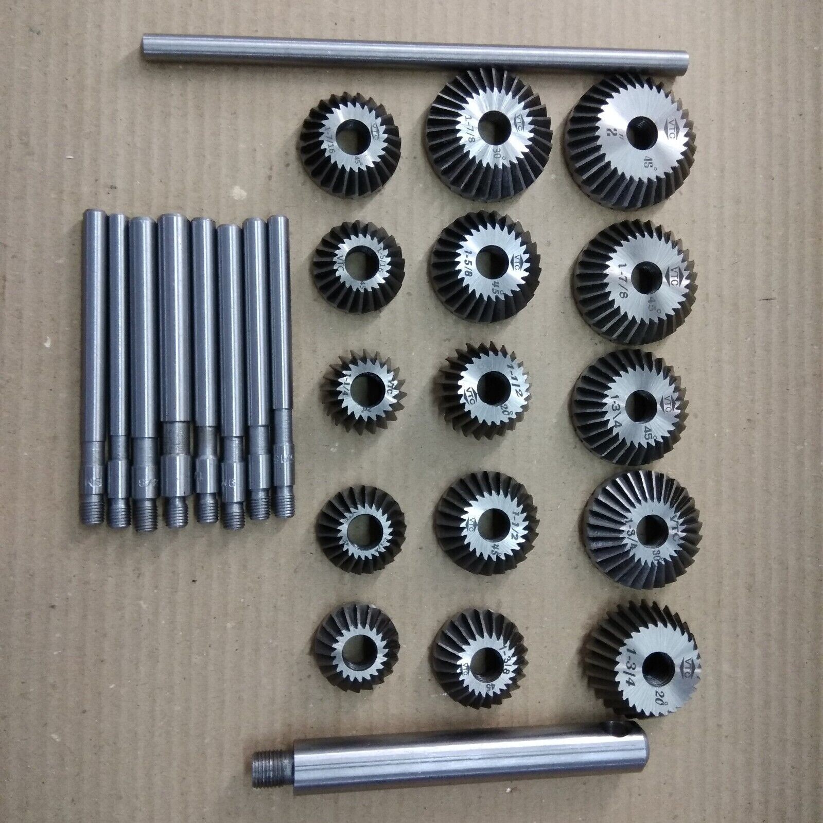 Valve Seat & Face Cutter Set of 15 Pcs Set for Vintage Cars & Bikes Metal box