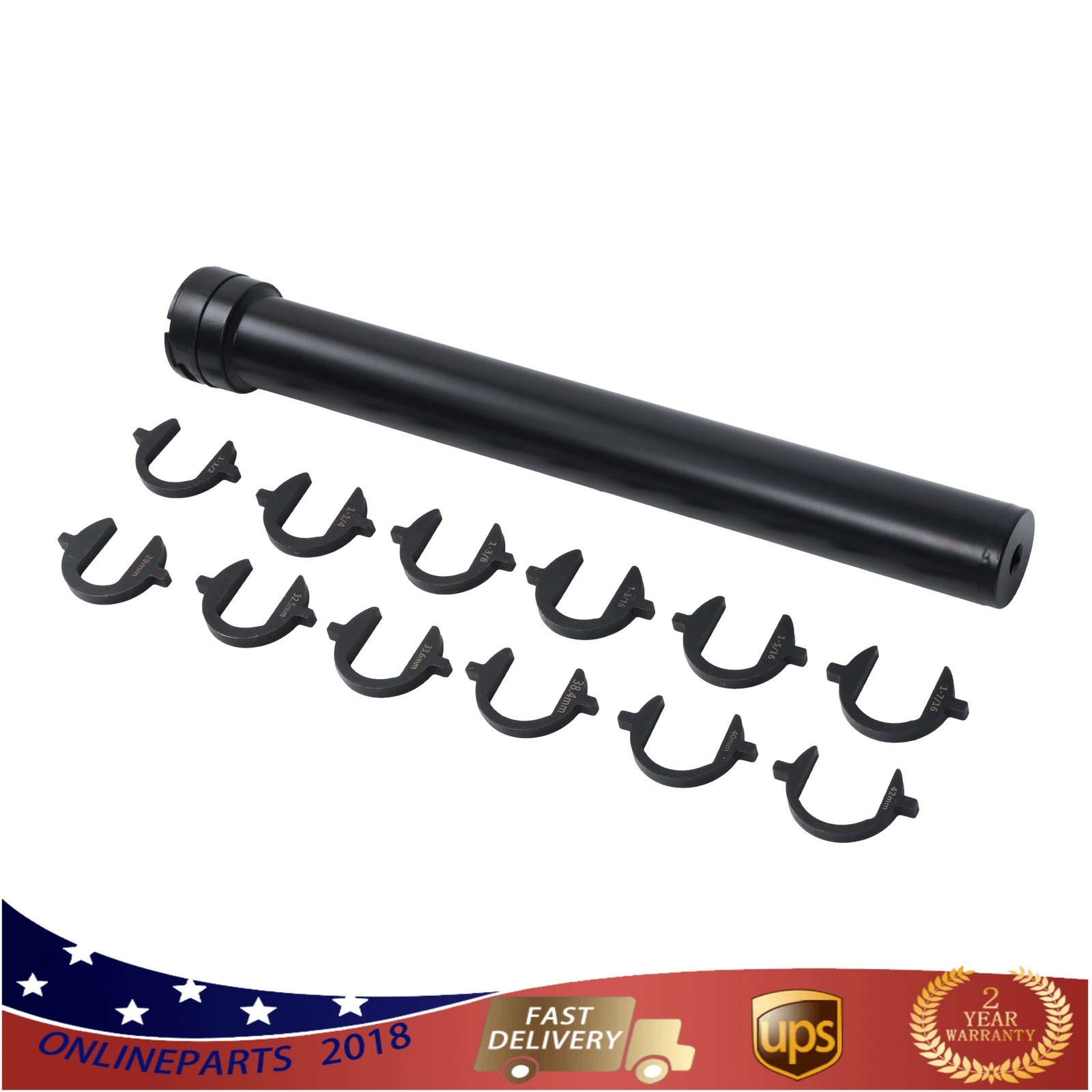 13pc Inner Tie Rod Removal Installation Tool Set with 12 SAE + Metric Adaptors