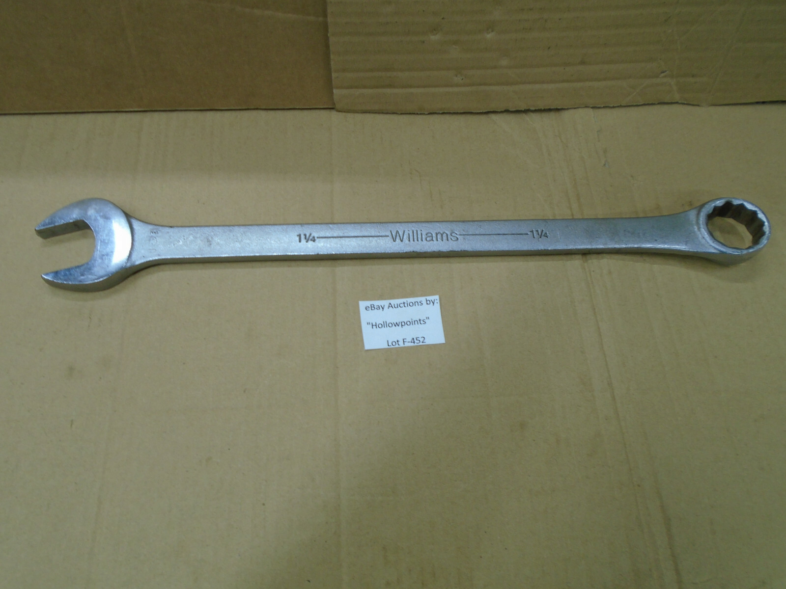Williams No. 1173 Combination Wrench 1-1/4″ 12 Point 18-1/2″ Long F452