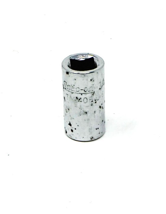 Vintage Snap-On USA [TM408] 1/4″ SAE 1/4″-Drive 8-Point Chrome Socket