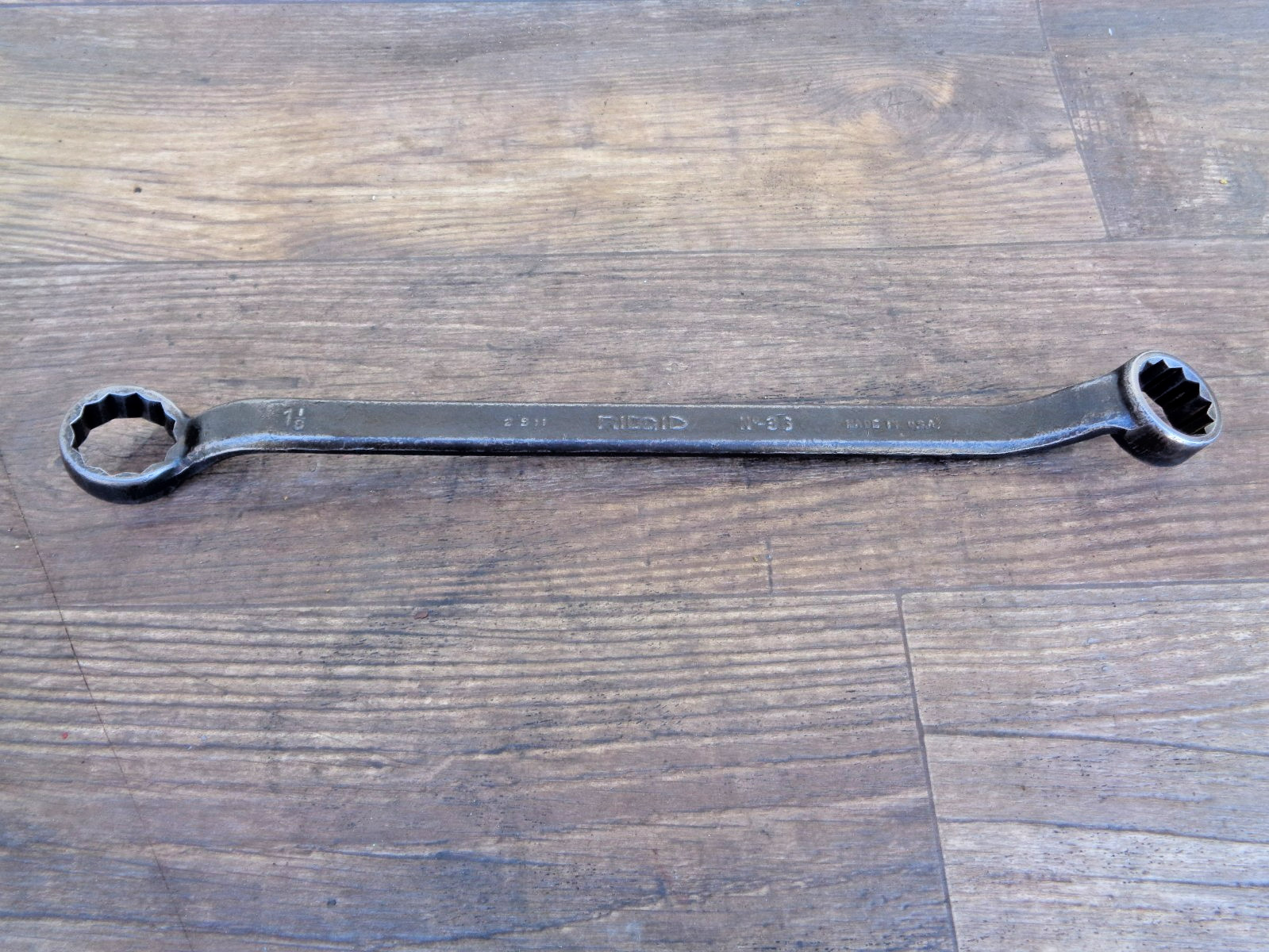 RIDGID Box End Wrench No. 36 SAE 1-1/16 x 1-1/8 USA
