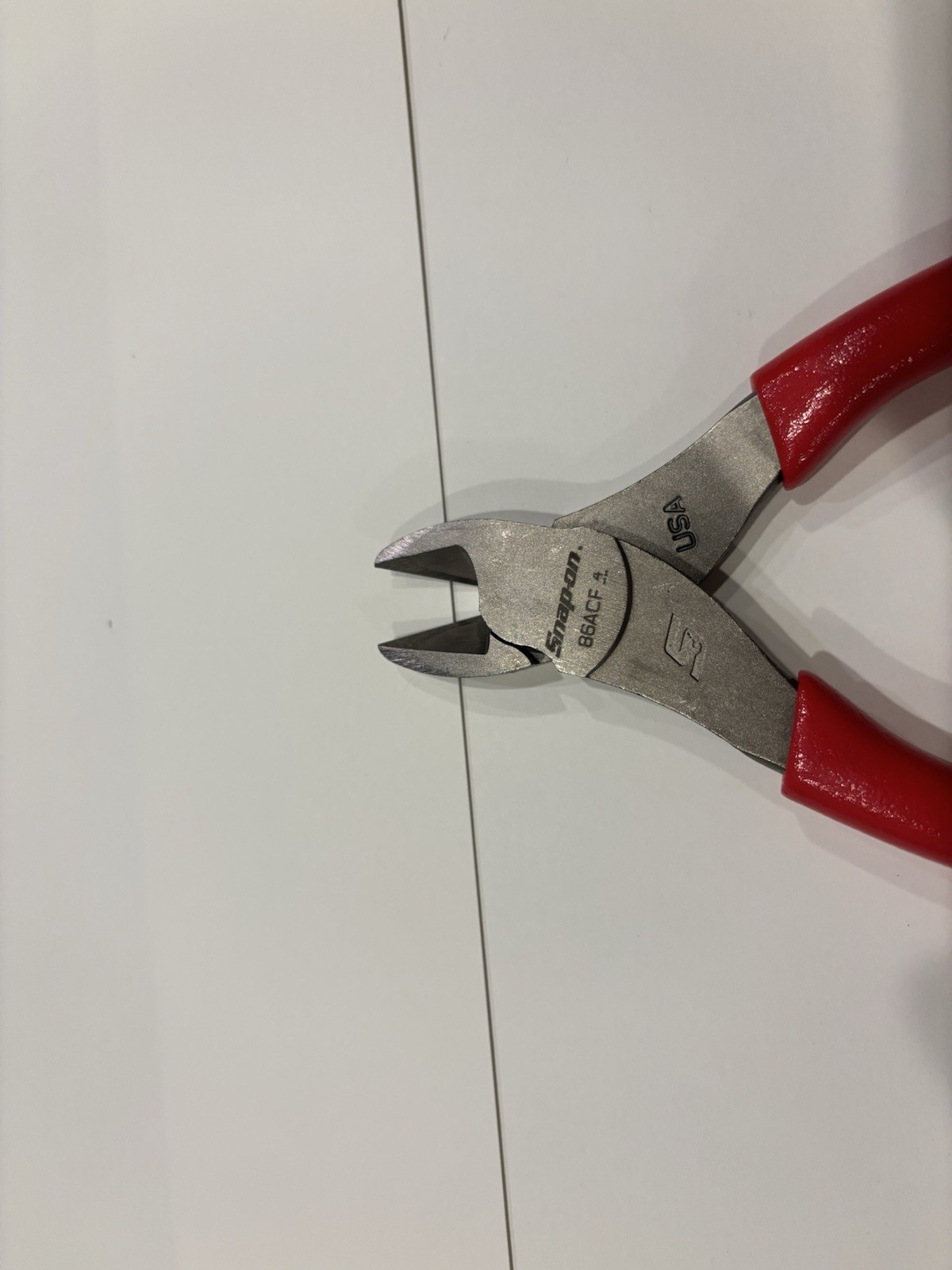 Snap On Tools 86ACP 6-inch Diagonal Cutter Pliers Red Handle
