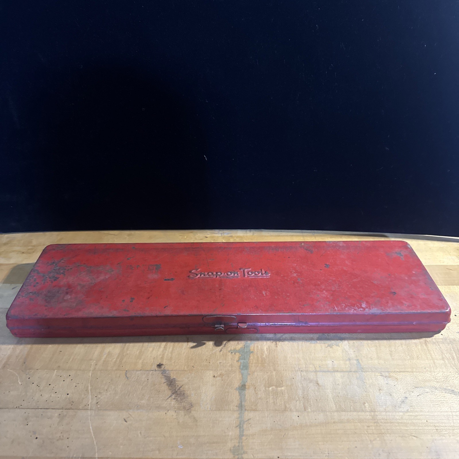 Vintage Snap-on 1/4″ Drive Socket Set Metal Case KRA-282 USA Speed Wrench
