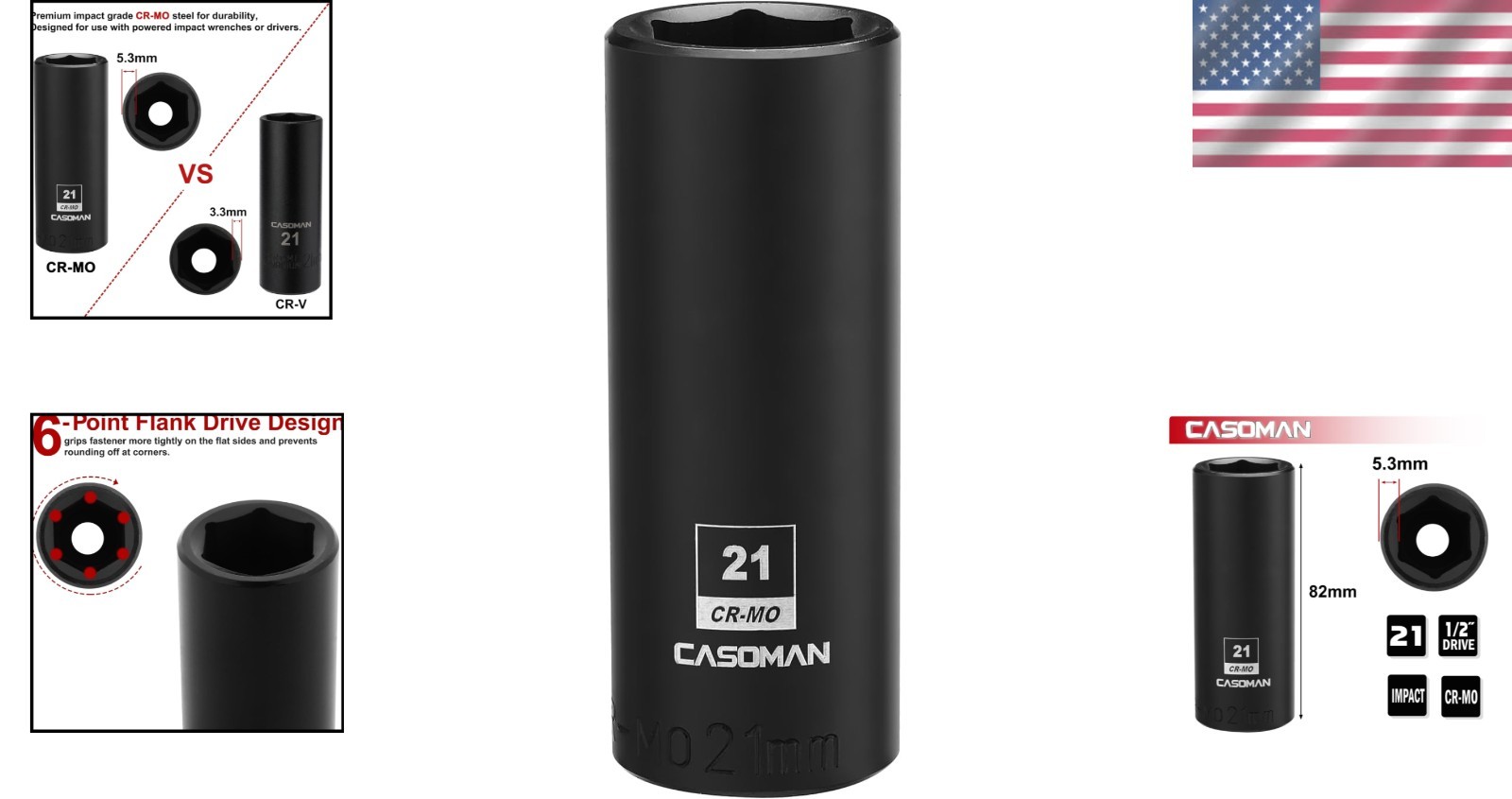 21mm Deep Impact Socket