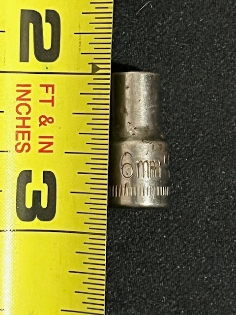 Craftsman USA 6mm 6 Point 1/4″ Drive Shallow Socket 43502 -V- Series