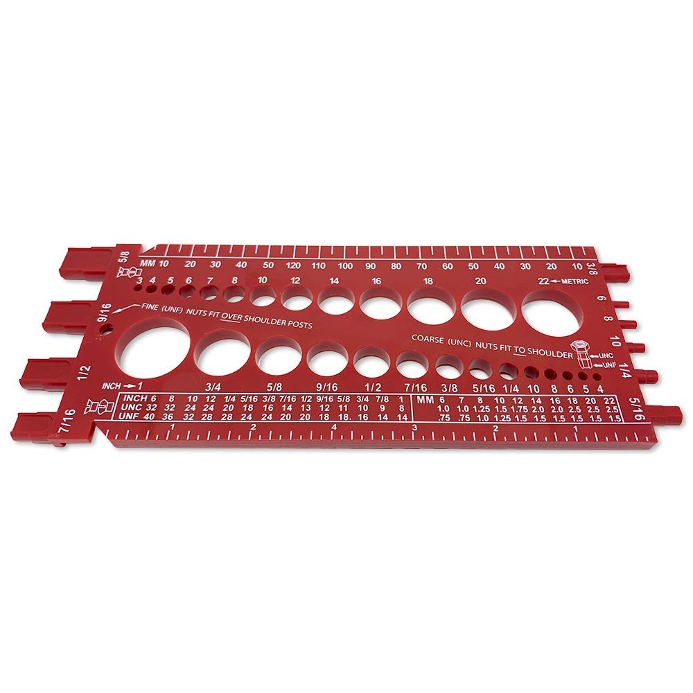 Durable Thread Measure Gauge: Measure Metric & Inch Fasteners with Ease