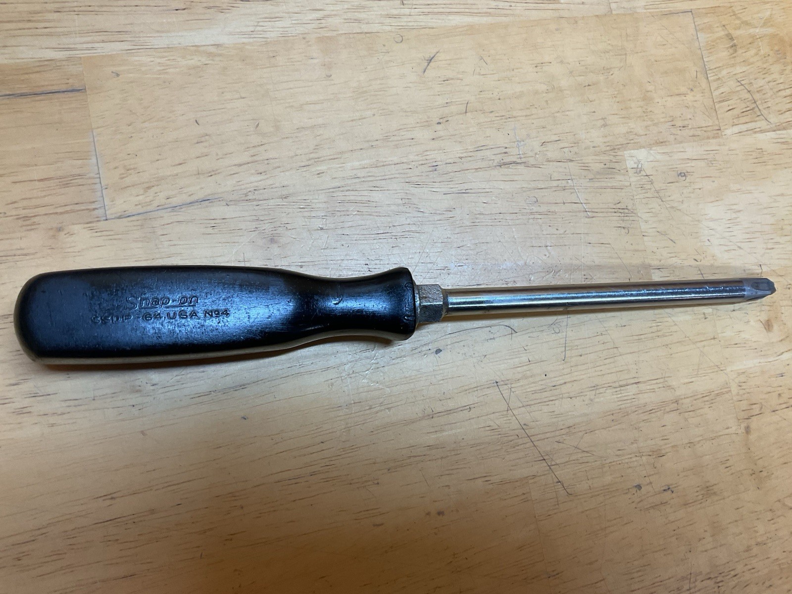Snap-on Tools SSDP64 No. 4 Phillips Screwdriver Black Handle USA Snap On SSDP 64