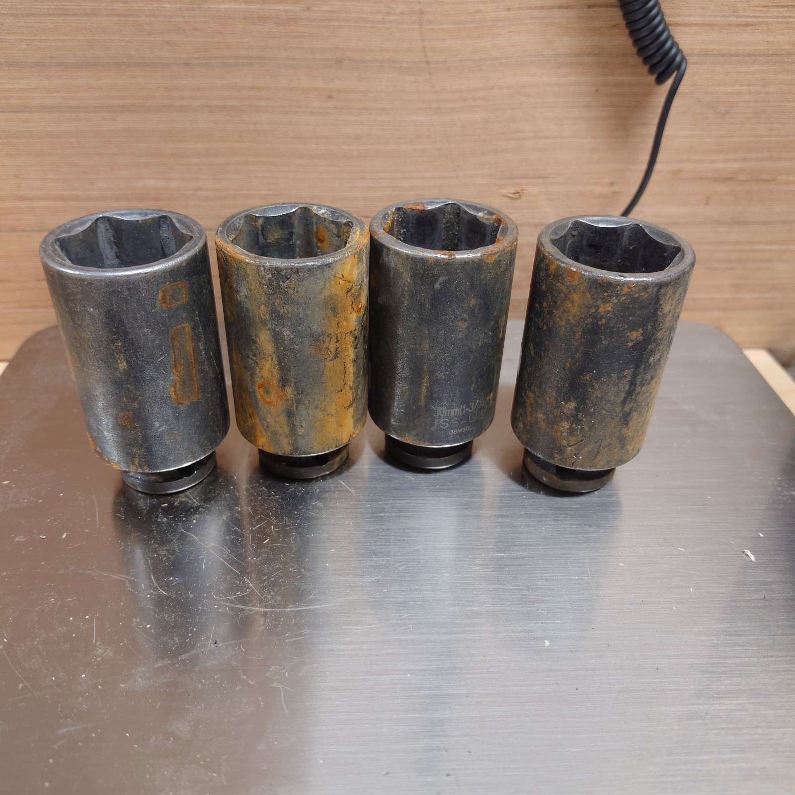 4x ISS-UK Impact Sockets – 1/2″ – Long 30mm – REF ISS10-13