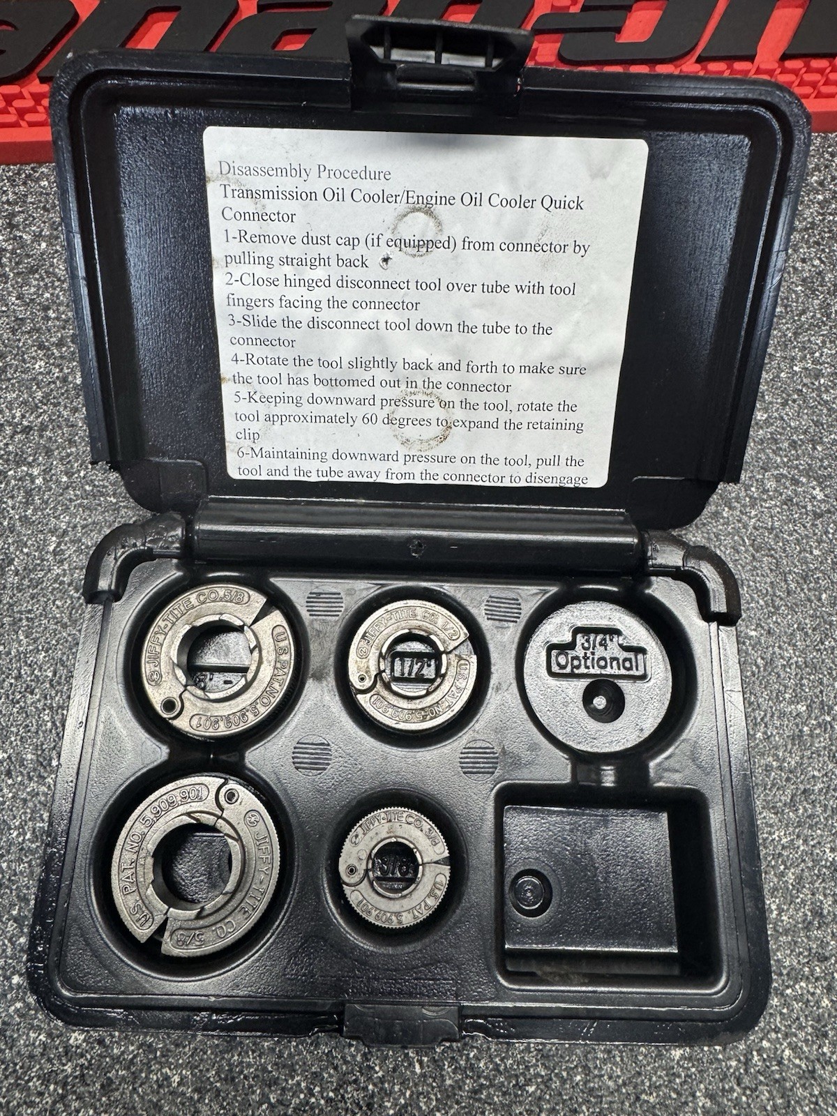 Cornwell Jiffy-tite Disconnect Set SNY-JT4KIT