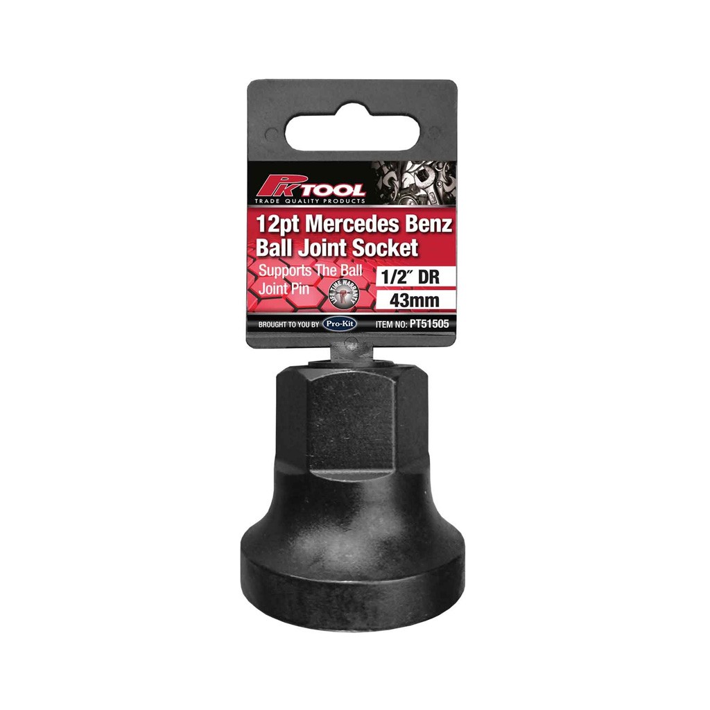 PK Tools 1/2″ Dr 12pt 43mm Mercedes Benz Ball Joint Socket