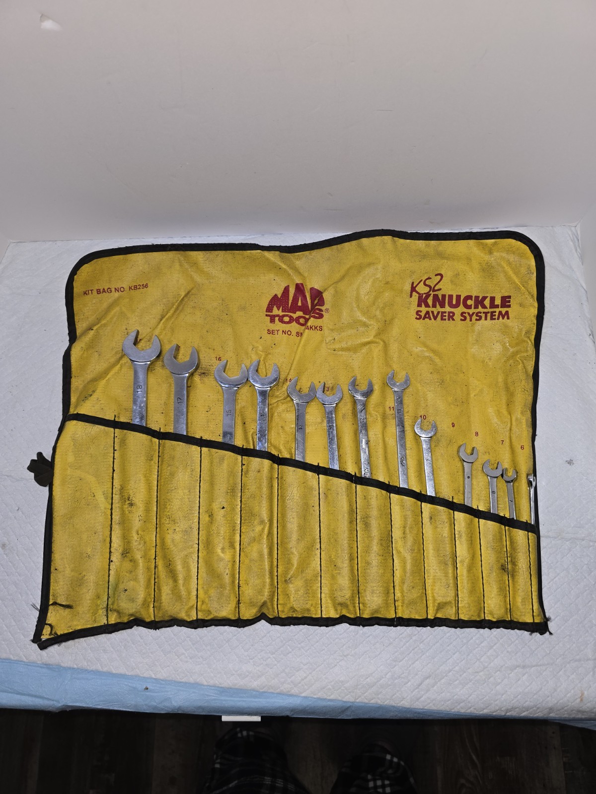 Mac Tools SML14KKS Metric Combination Wrench Set 14 piece 6mm 19mm 19mm missing