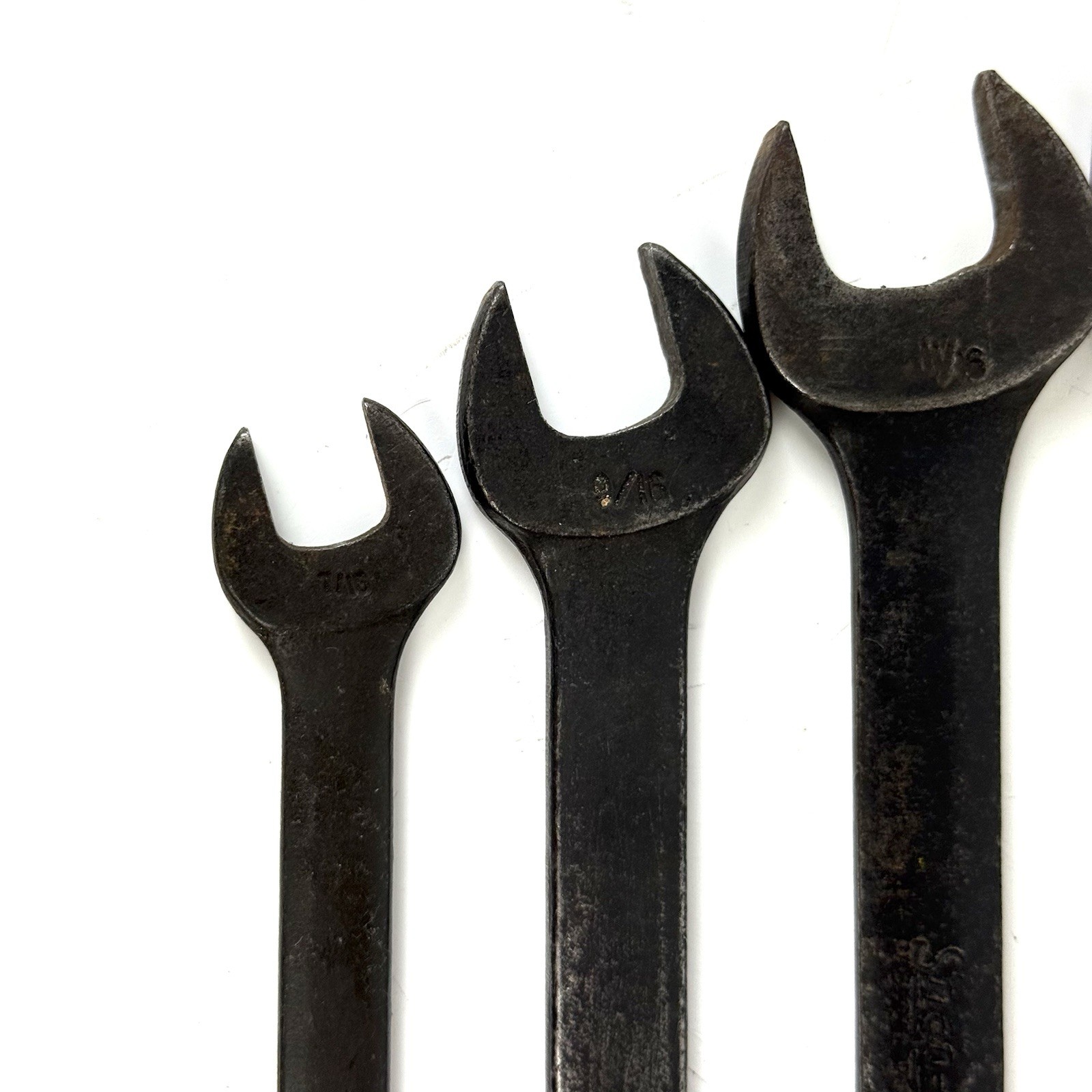 Snap-on GOEX Industrial Black Oxide SAE Combination Wrench Lot USA 4 Pc