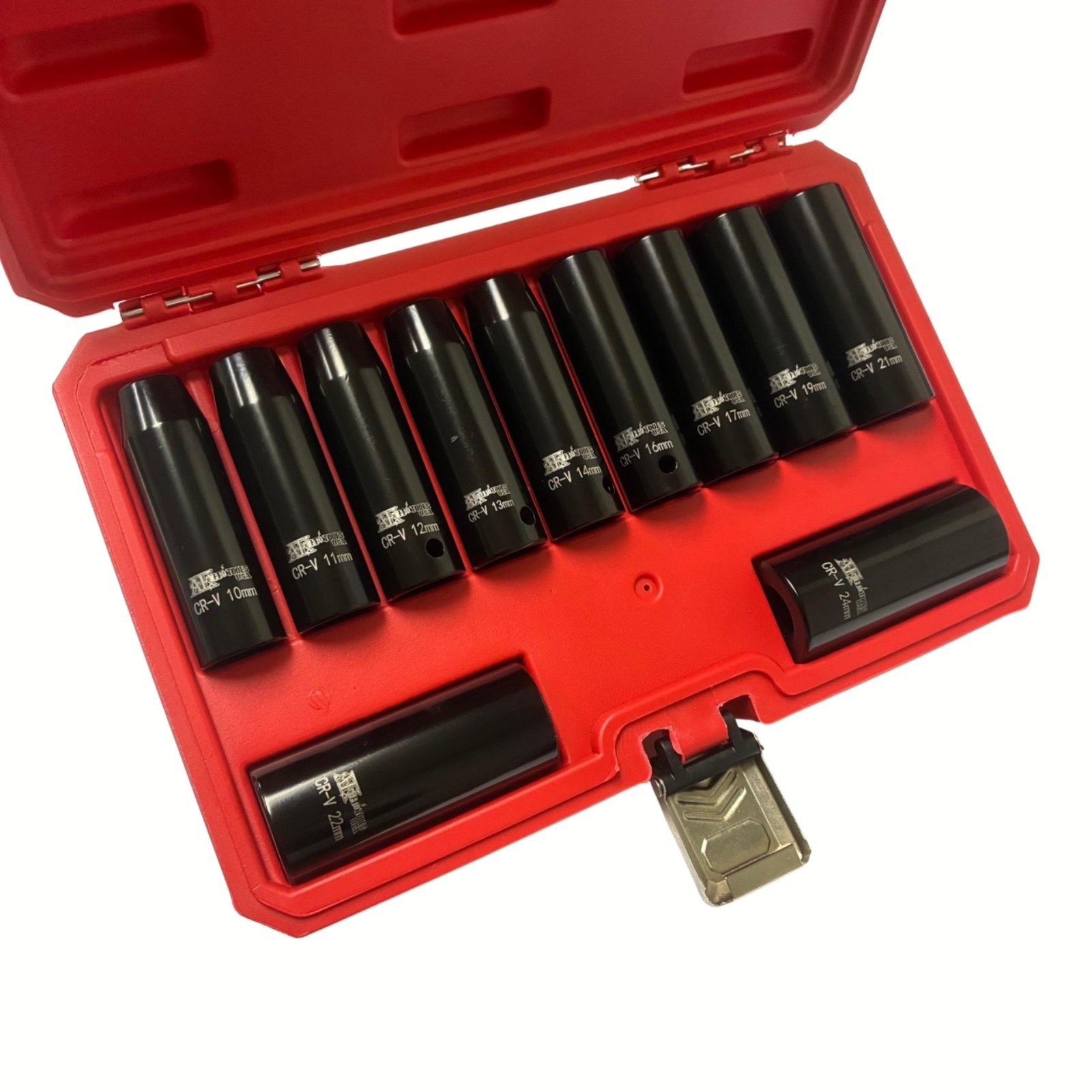 11pc 1/2″ Drive Deep Impact Socket Set, Metric (MM) | CR-V, 6 Point, (10mm-24mm)