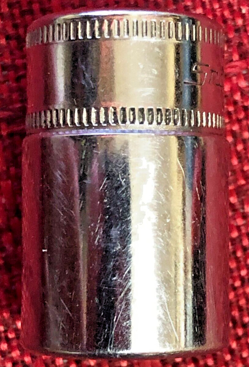 Snap On TMMS15 Metric 15mm SEMI-DEEP Socket 1/4″dr 6pt 1.2″L 1991 USA Good8.5/10