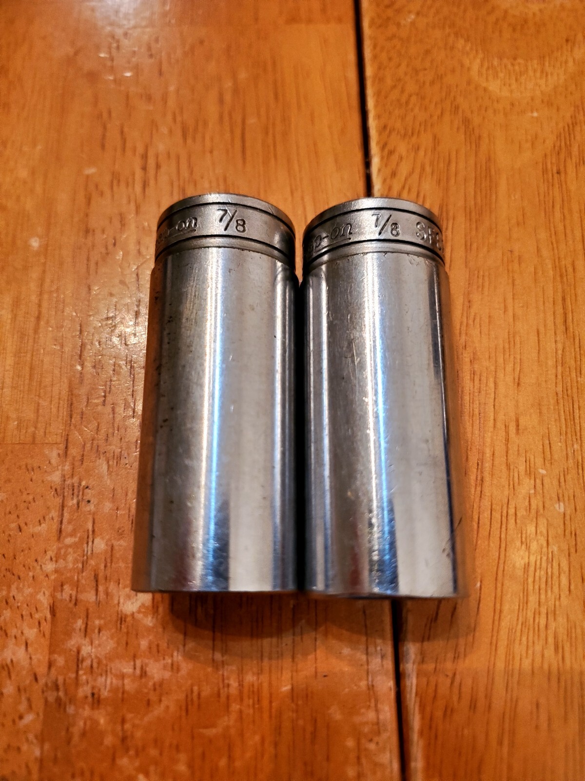 Snap On 3/8 Drive 7/8 6&12PT Deep Sockets Lot Of 2