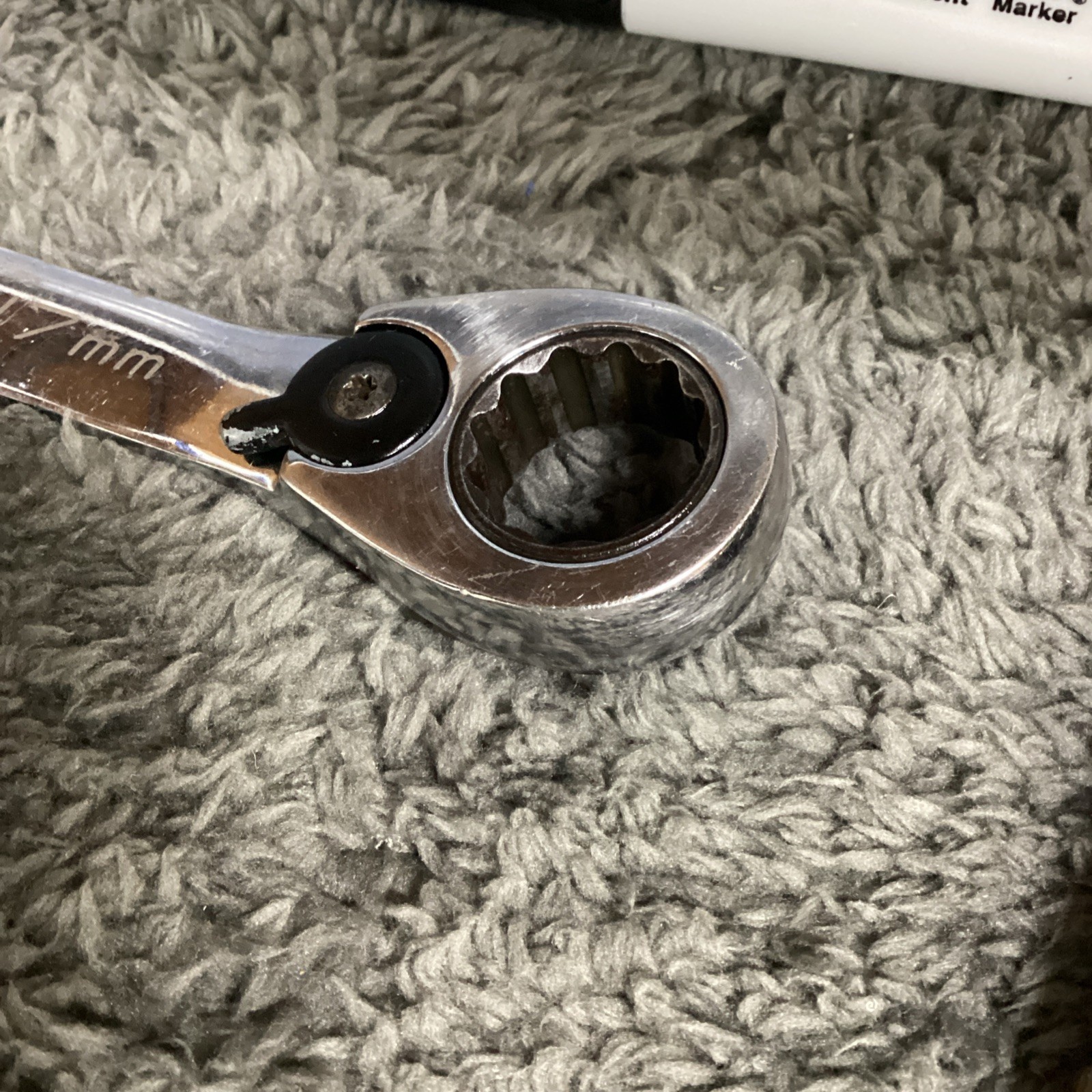 Blue Point BOERM 17 / 17mmq 12 Point Metric Offset Reversible Ratcheting Wrench